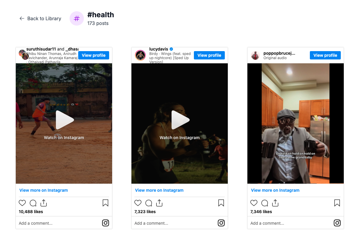 Search Hashtags